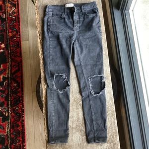 Free People Busted Knee Jeans